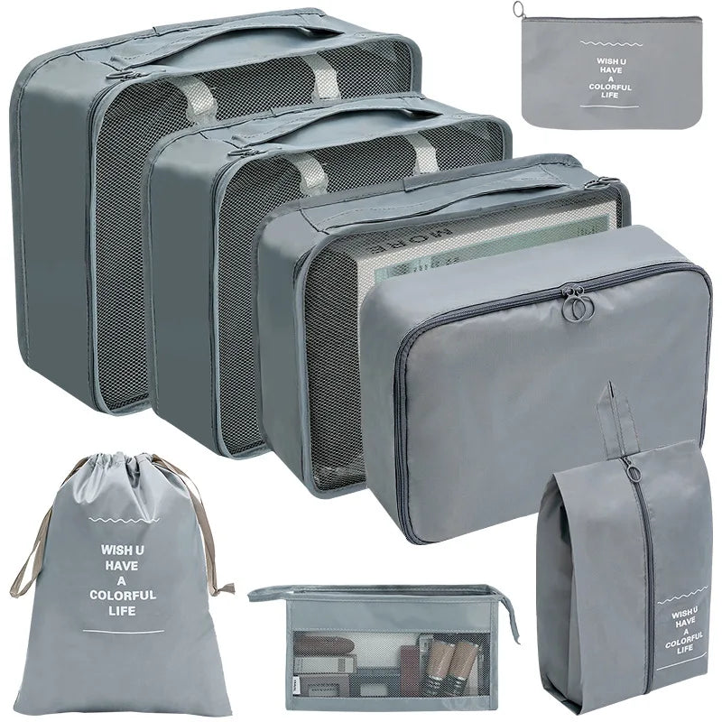 Reise-Organizer Set 7-10-teilig Faltbar Koffer-Boxen