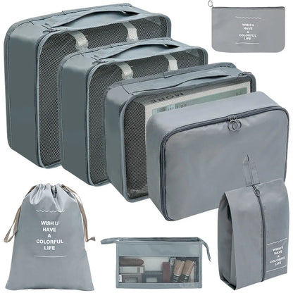Reise-Organizer Set 7-10-teilig Faltbar Koffer-Boxen