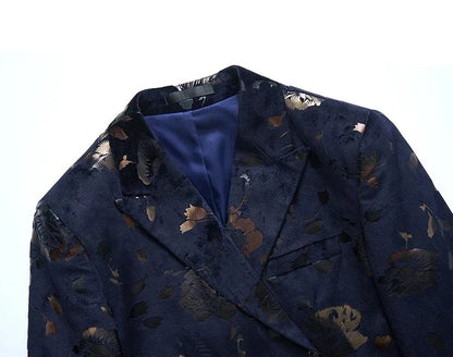Herren Blazer Elegant Floral Modern