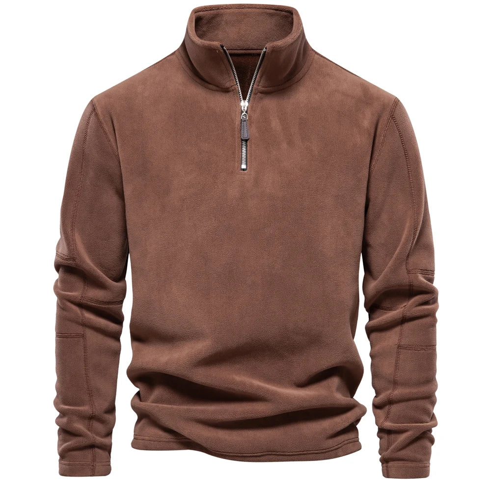 Fleece Rollkragenpullover Warm Modern