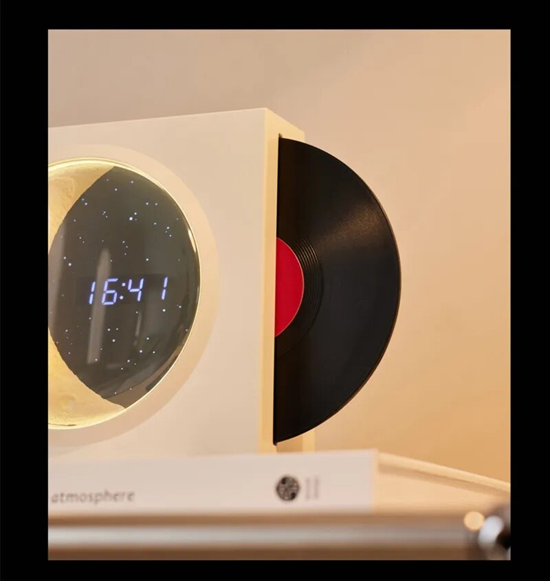 Kabelloser Lautsprecher Wecker Bluetooth Uhr Modern