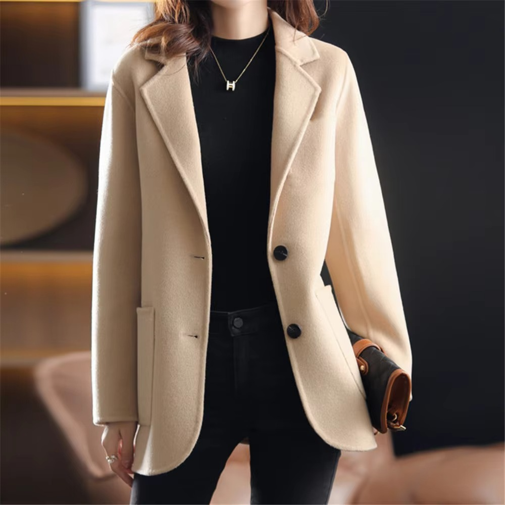 Damen Blazer Klassisch Bürolook Zweiknopfdesign - BerlinGlamour