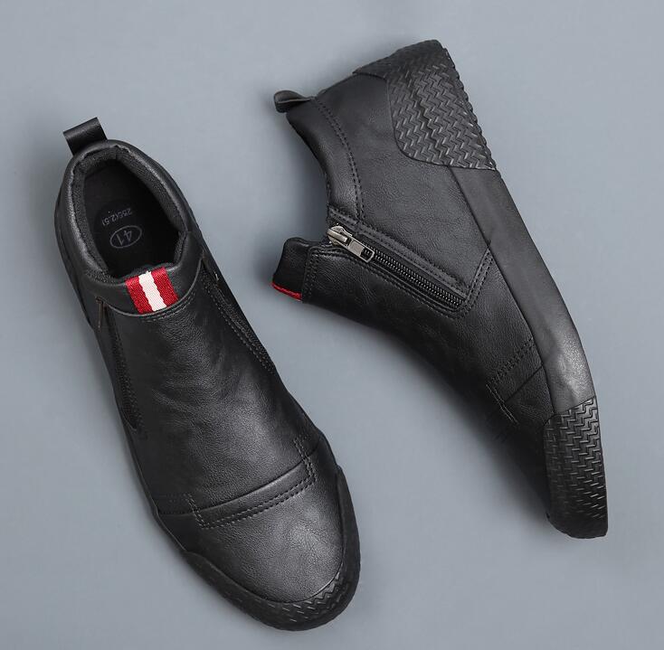 Herren Lederschuhe Echtleder Schwarz Premium