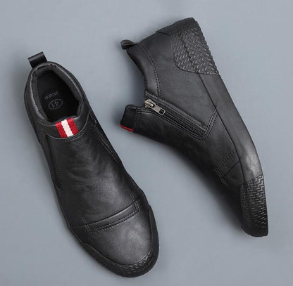 Herren Lederschuhe Echtleder Schwarz Premium