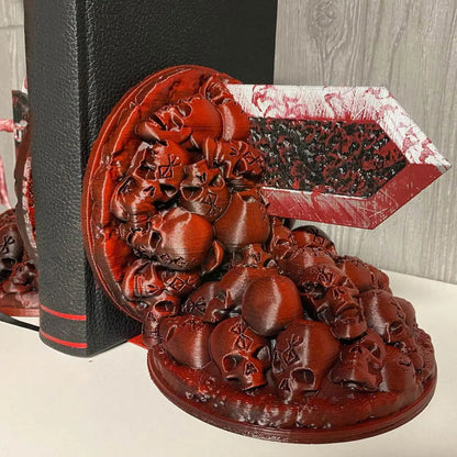 Drachenjäger Buchstützen Harz Handwerk Dekorativ