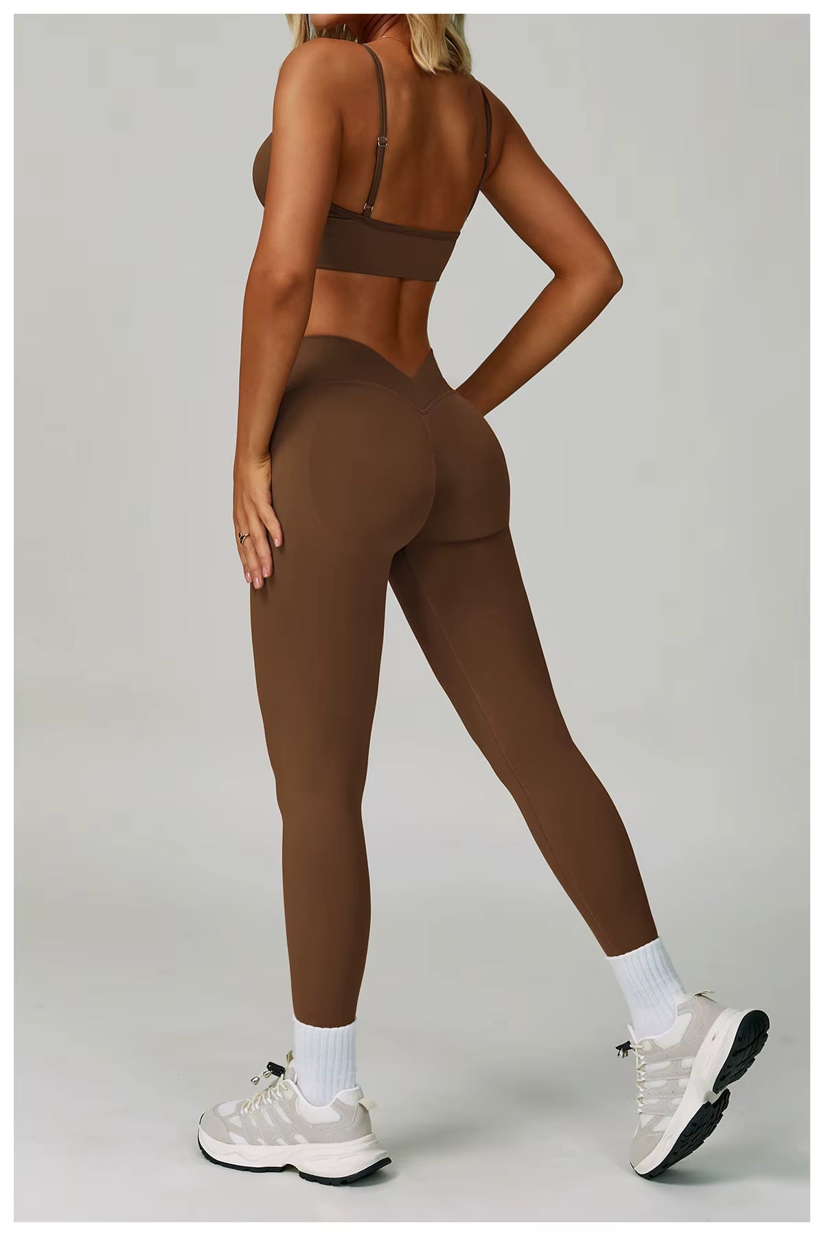 Sport Outfit Set Damen 3-teilig Leggings BH Jacke