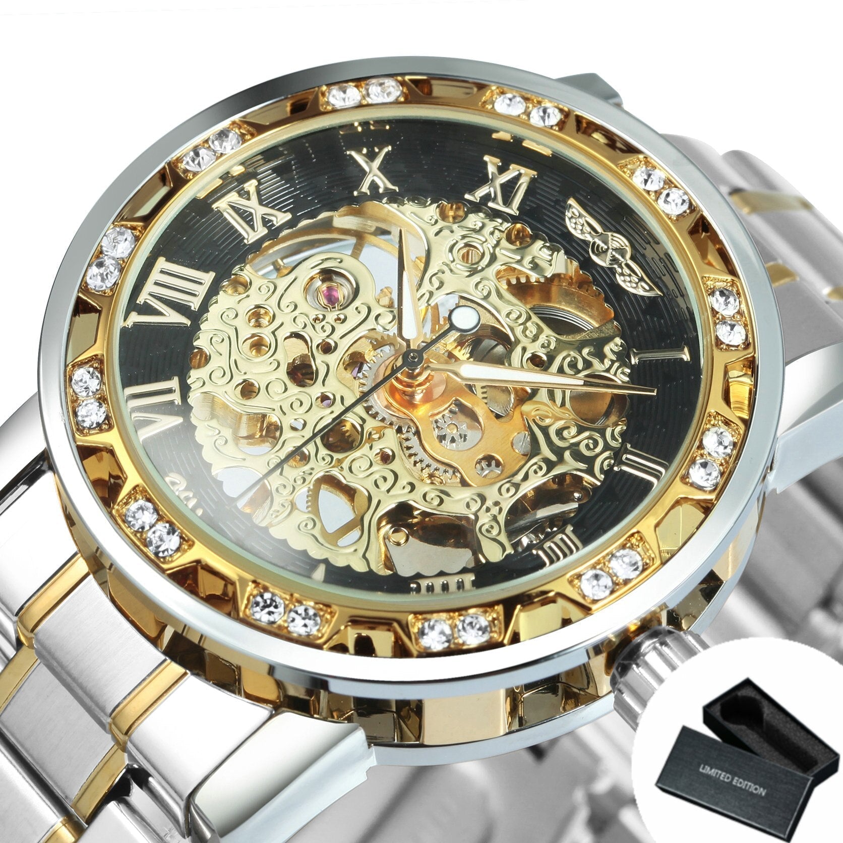 Titan Skelettuhr Mechanisch Leuchtend Elegant - BerlinGlamour