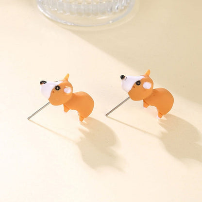 Tierohrringe Cartoon Kreative Tierbiss Schmuck
