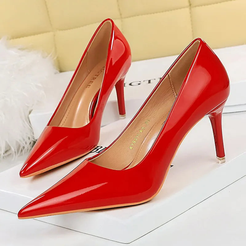 Hohe Pumpschuhe Damen Schuhe Glitzernd Party