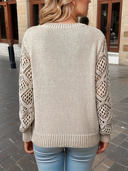 Strickpullover V-Ausschnitt Damen Modern