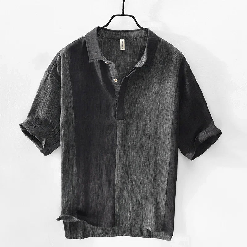 Herren Leinenhemd Elegant Sommer