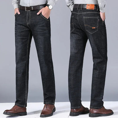 Herren Jeans Klassisch Regular Fit Bequem
