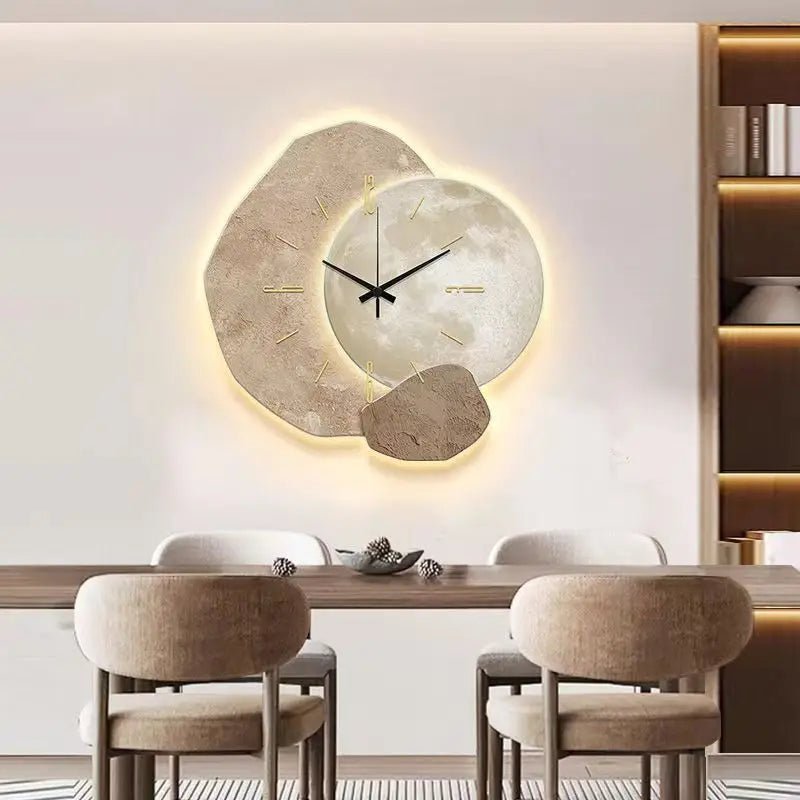 Skandinavische Wanduhr Modern Minimalistisch Weiss