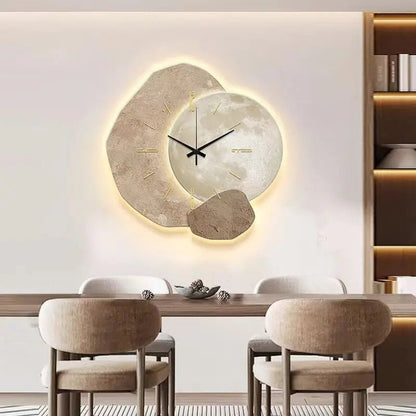 Skandinavische Wanduhr Modern Minimalistisch Weiss