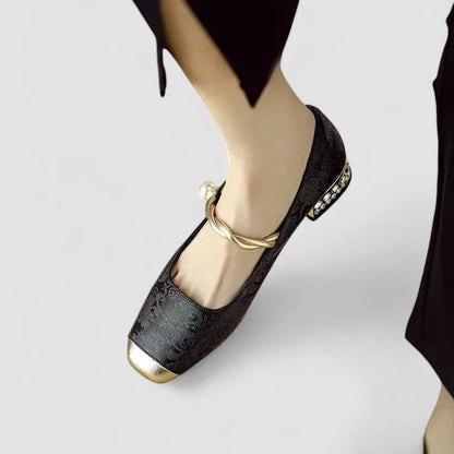 Damen Orthopädische Schuhe Mary Jane Flach Bequem