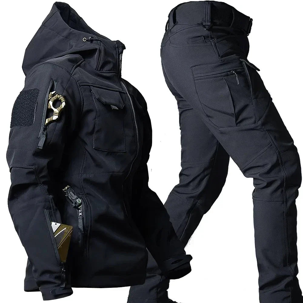 Wasserdichter Thermoanzug Herren Warm Mehrere Taschen