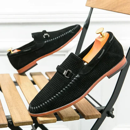 Echte Leder Herrenschuhe Lederschuhe Schwarz