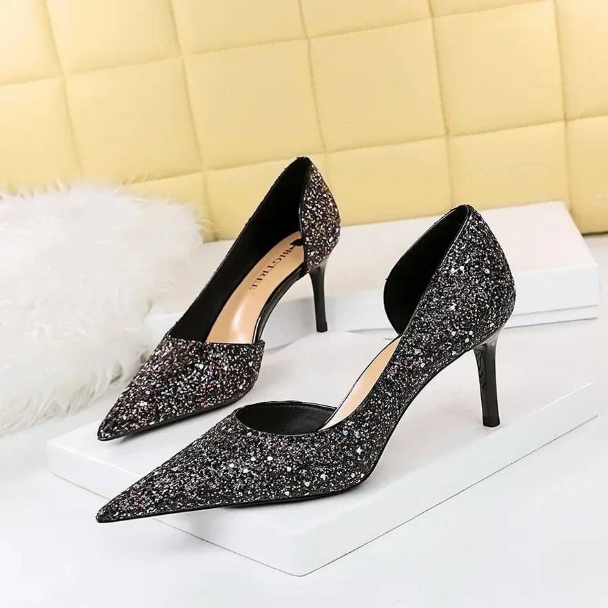Stiletto Schuhe Hochzeit Hochhackig Glamour Damen