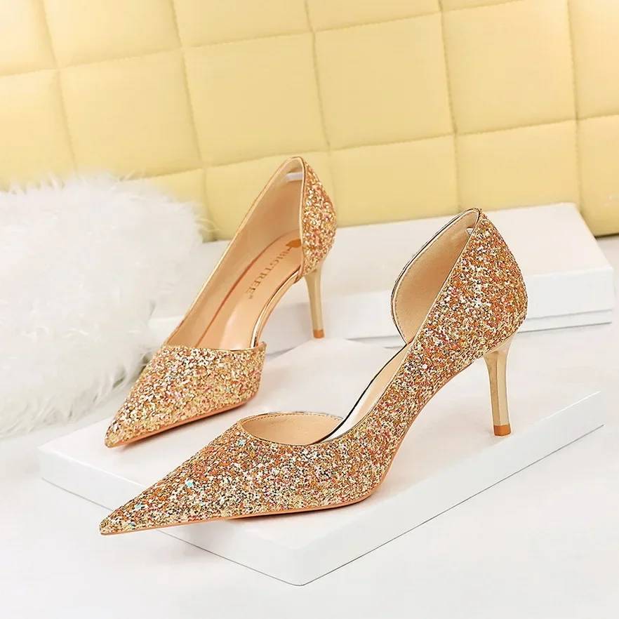 Stiletto Schuhe Hochzeit Hochhackig Glamour Damen