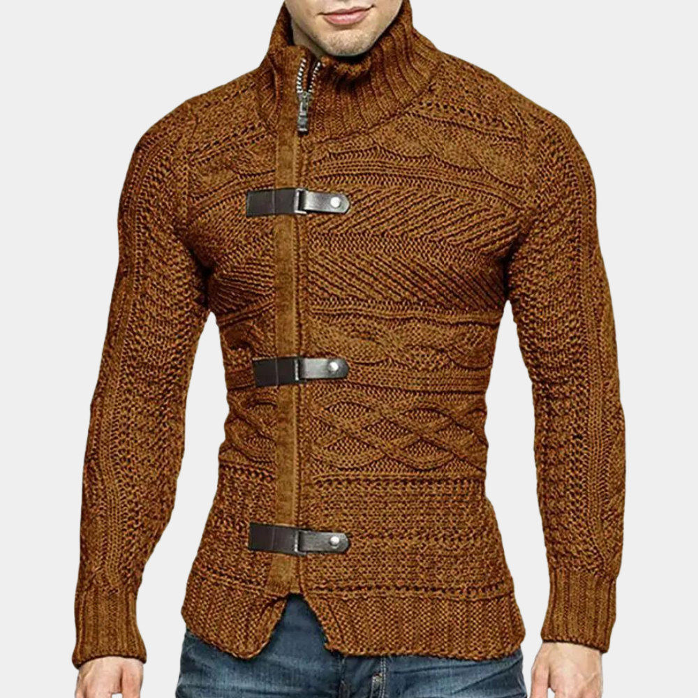 Herren Rollkragenpullover Merinowolle Warm Klassisch