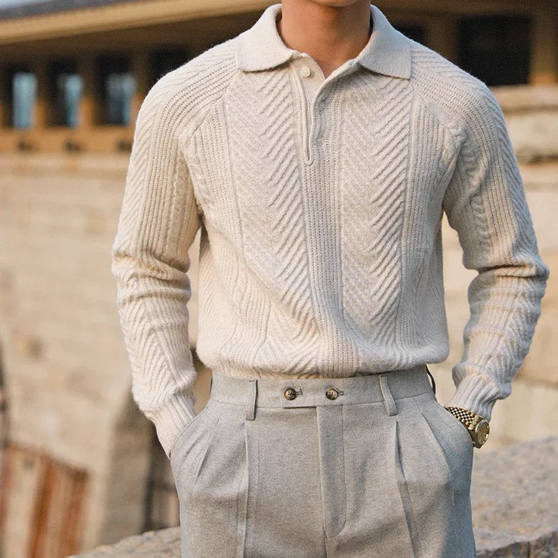 Herren Pullover Warm Lässig Oversized Winter