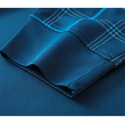 Herren Poloshirt Langarm Klassisch Elegант