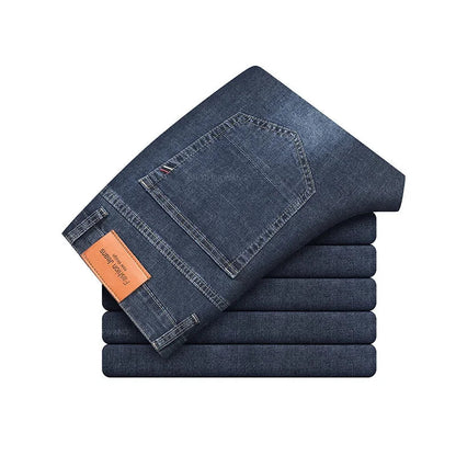 Herren Jeans Baumwolle Bequem Elegant