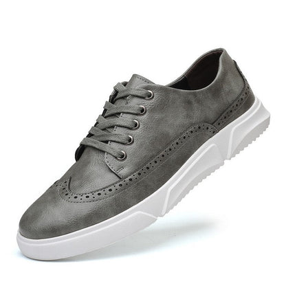 Herren Leder Sneaker Elegant Braun für Geschäftsanlässe
