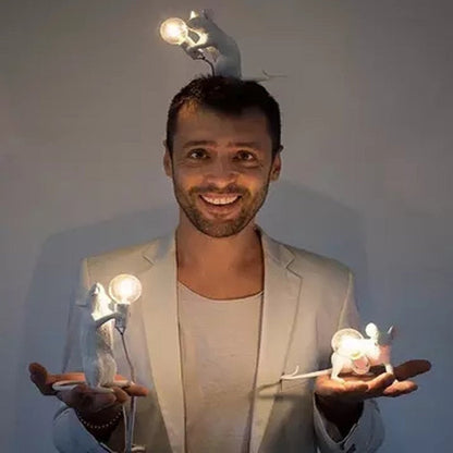 Mäuselampe Jerry Dekorlampe für Zuhause Modern