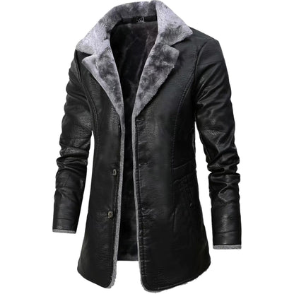 Lederjacke Herren Klassisch Schwarzes Leder - BerlinGlamour
