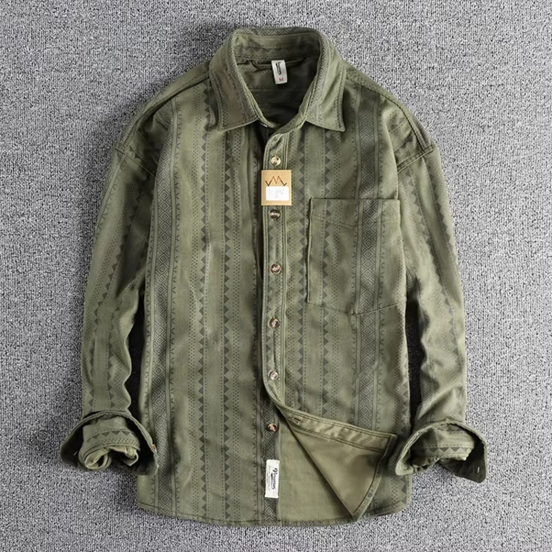 Herren Hemd Baumwolle Streifen Modern