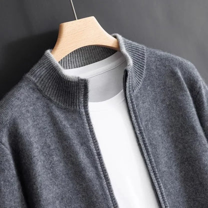 Herren Cashmere Jacke Warm Elegant Winter