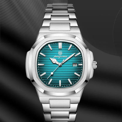 Herren Armbanduhr Edelstahl Elegant Slim