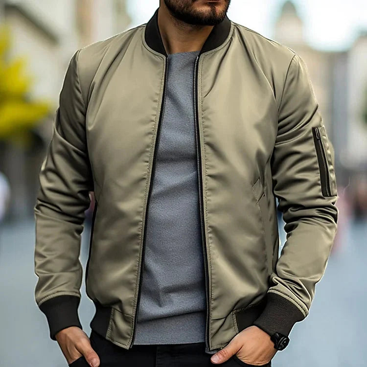 Herren Bomberjacke Leicht Modern Sportlich