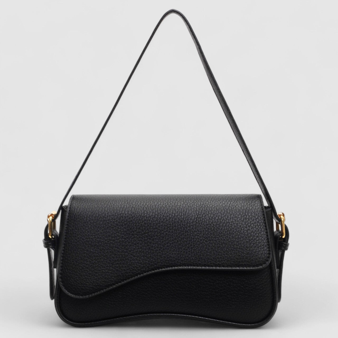 Elegante Schultertasche Minimalistisch Schwarz - BerlinGlamour