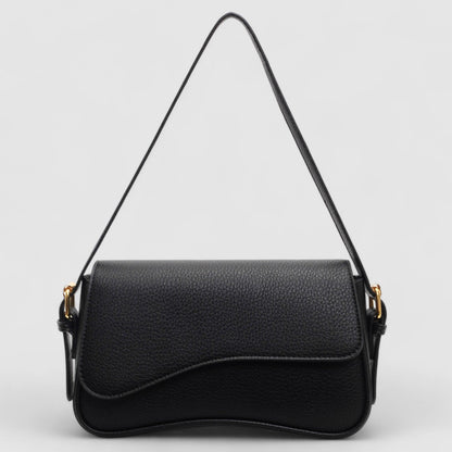 Elegante Schultertasche Minimalistisch Schwarz - BerlinGlamour