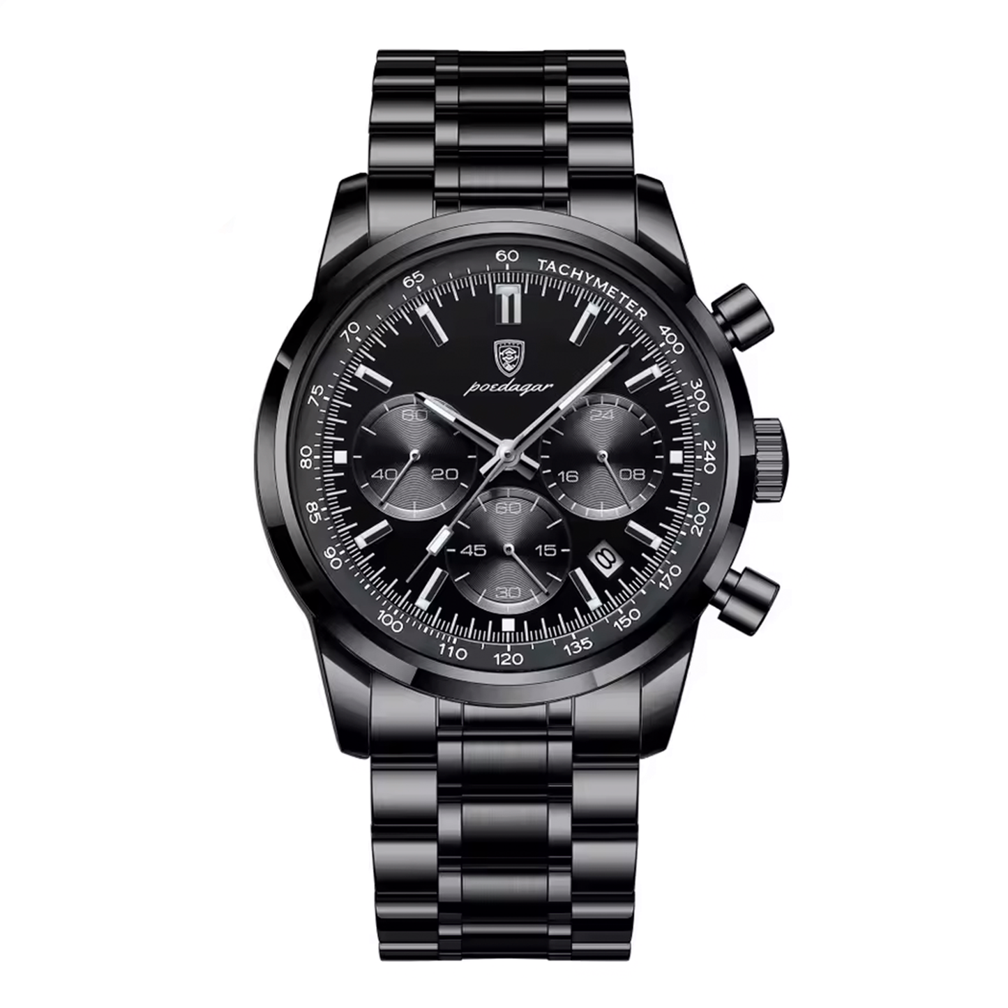 Herrenuhr Edelstahl 40mm Elegante Armbanduhr Männer
