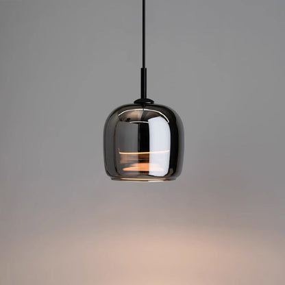 Glas-Hängelampe Rauchgrau Modern Elegant Dimmbar - BerlinGlamour