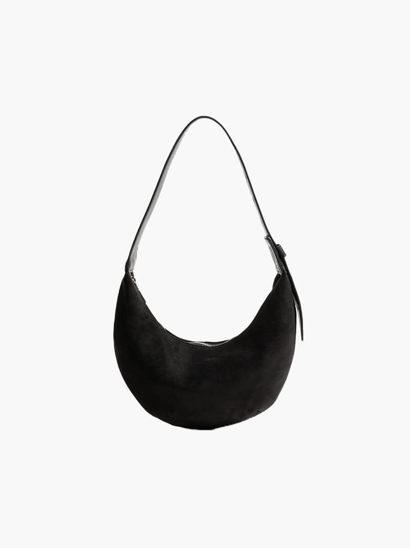Ledertasche Halbmond Schuhe Wildleder Frauen