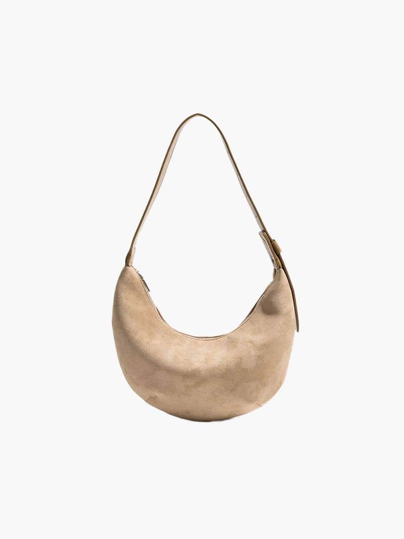 Ledertasche Halbmond Schuhe Wildleder Frauen