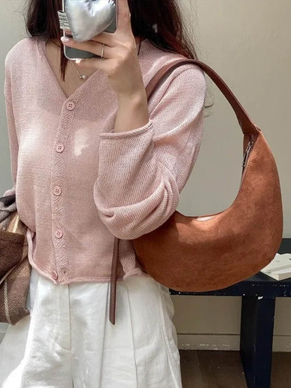 Ledertasche Halbmond Schuhe Wildleder Frauen