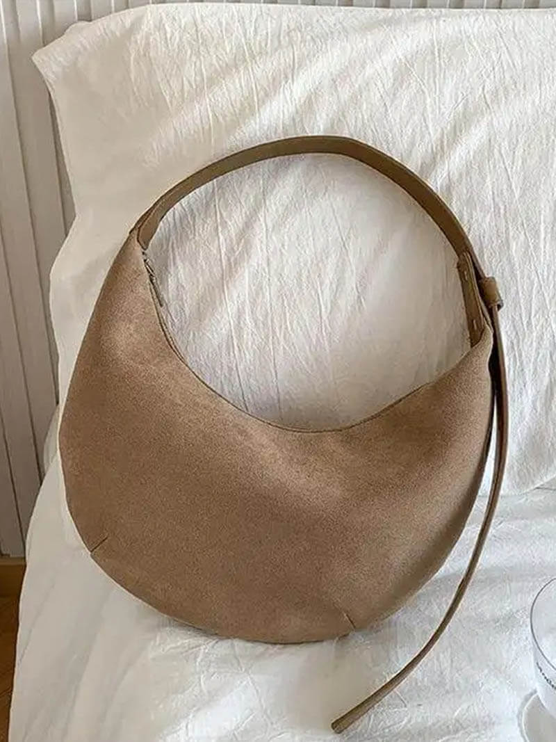 Ledertasche Halbmond Schuhe Wildleder Frauen
