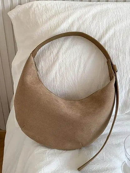 Ledertasche Halbmond Schuhe Wildleder Frauen
