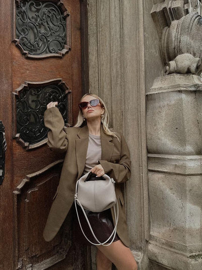 Damen-Tasche Kunstleder Modern Schlicht