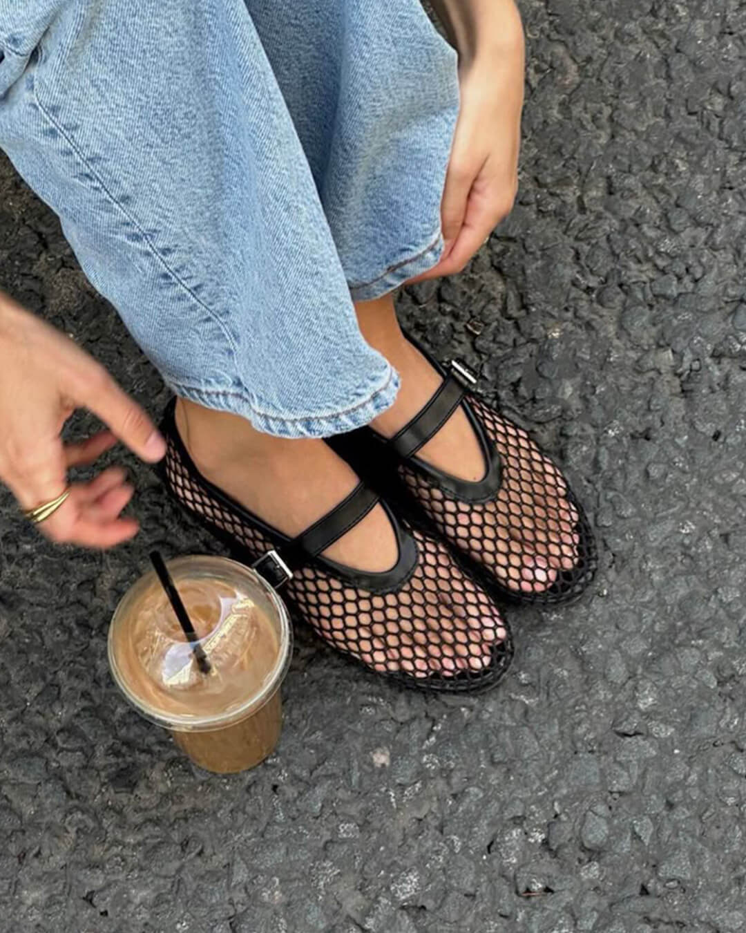 Mesh Ballerinas Damen Schuhe Atmungsaktiv - BerlinGlamour
