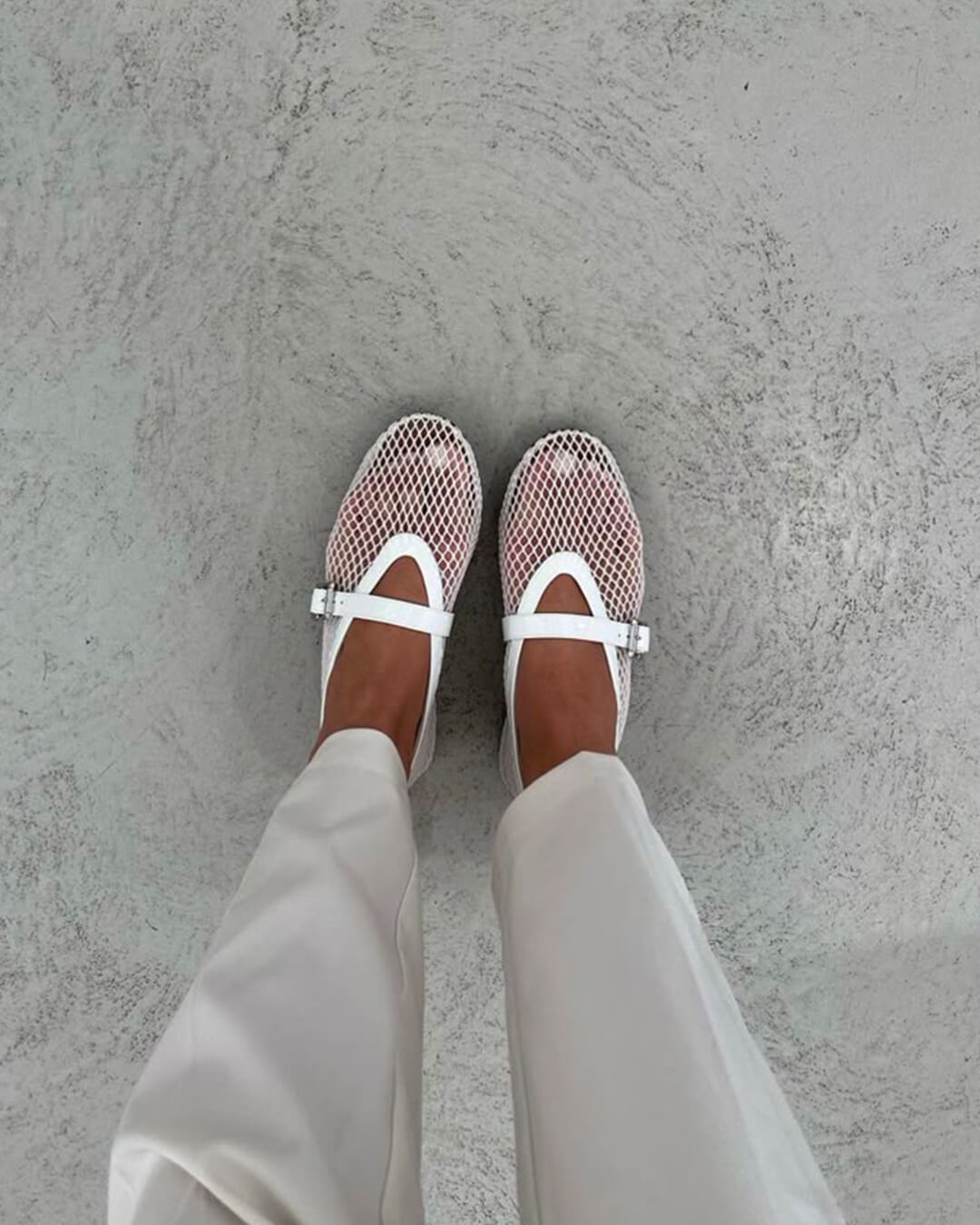Mesh Ballerinas Damen Schuhe Atmungsaktiv