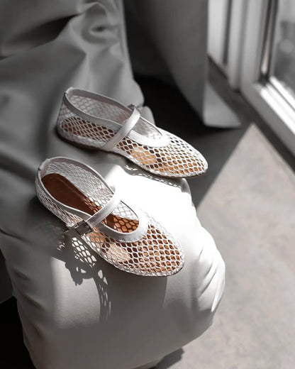 Mesh Ballerinas Damen Schuhe Atmungsaktiv