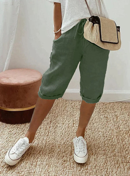 Leinenhose Damen Sommer Elegant Leicht