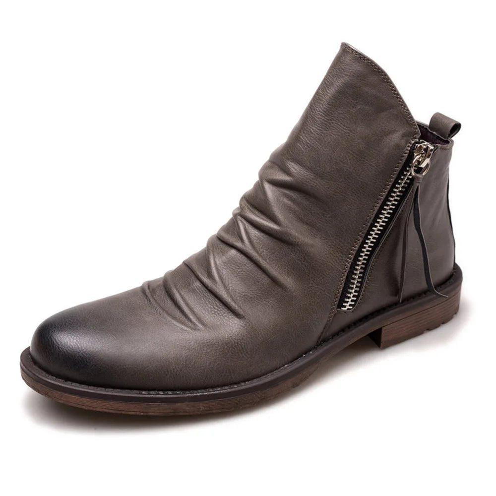 Herren Chelsea Stiefel Schwarz Elegent