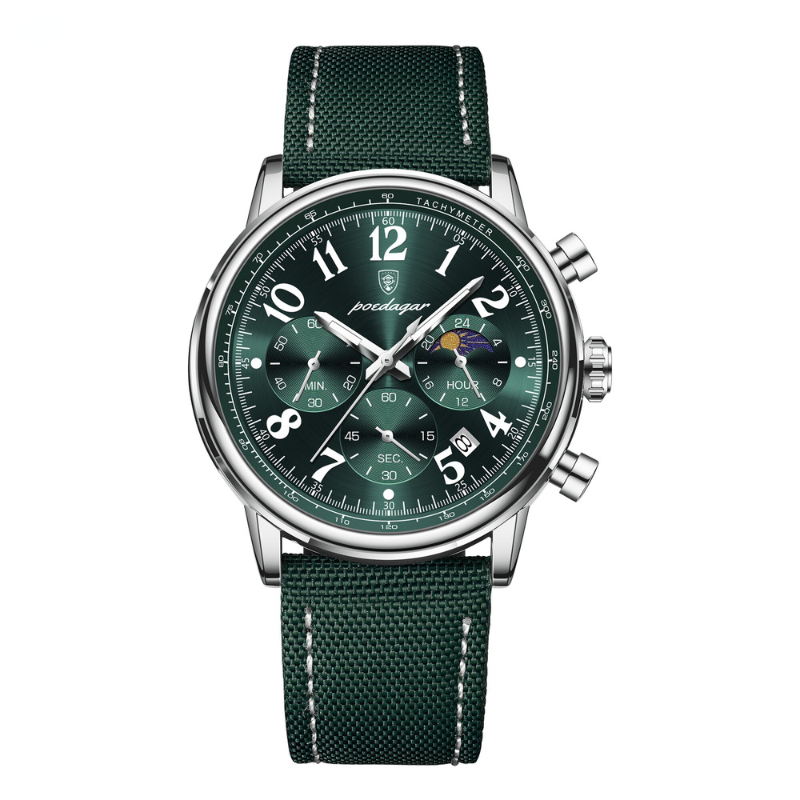 Herrenuhr Lederarmband Elegante Quarz